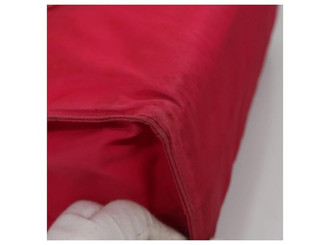 PRADA Borsa a mano in nylon rosa Auth 109805 - vista 9