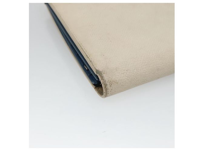 Céline CELINE Grande Portafoglio con Tracolla in Pelle Bianca Auth ar13263 Bianco - vista 11