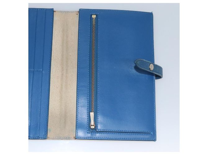 Céline CELINE Grande Portafoglio con Tracolla in Pelle Bianca Auth ar13263 Bianco - vista 15