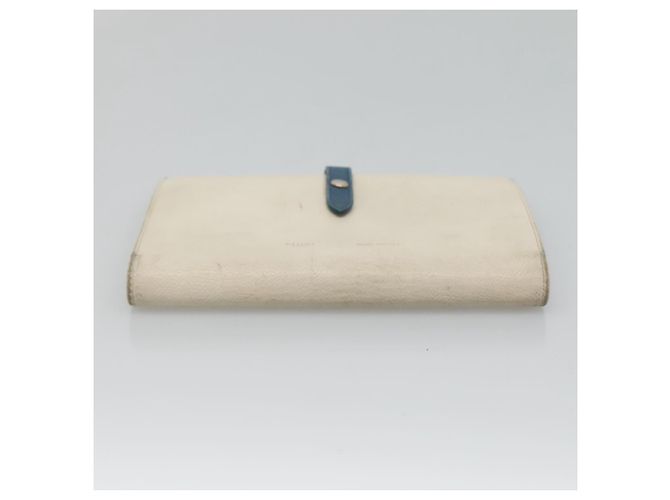 Céline CELINE Grande Portafoglio con Tracolla in Pelle Bianca Auth ar13263 Bianco - vista 7