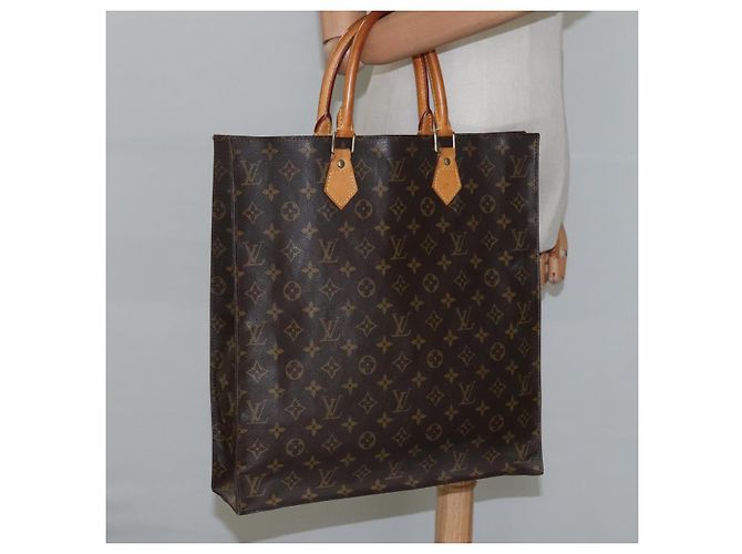 LOUIS VUITTON Monogram Sac Plat Handtasche M51140 LV Auth BD570 Monogramm - Ansicht 19