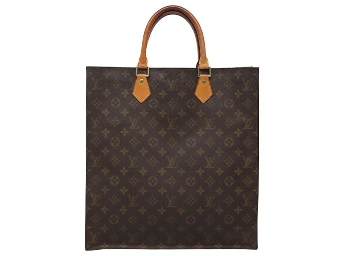 LOUIS VUITTON Monogram Sac Plat Handtasche M51140 LV Auth BD570 Monogramm - Ansicht 2