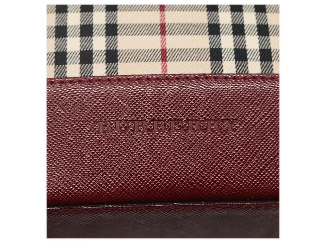 Burberry Nova Check Tote Bag aus Canvas Beige Gold Auth KD099 Golden - Ansicht 17