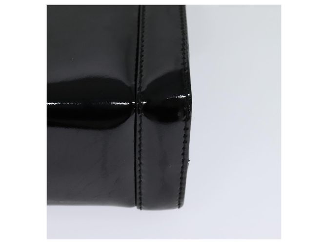 Borsa a Spalla Gancini Salvatore Ferragamo Smalto Nero Oro Auth KD105 D'oro - vista 13