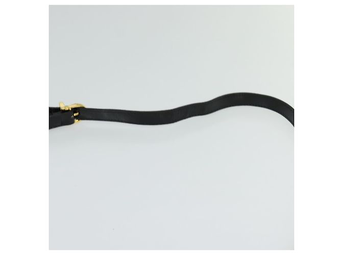 Borsa a Spalla Gancini Salvatore Ferragamo Smalto Nero Oro Auth KD105 D'oro - vista 8
