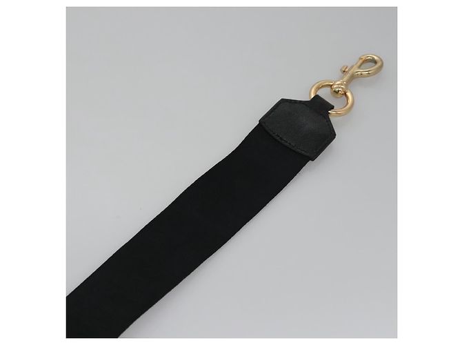 Marc Jacobs Adjustable Shoulder Strap Canvas 38.6""-57.1"" Black Auth am7732 - view 10