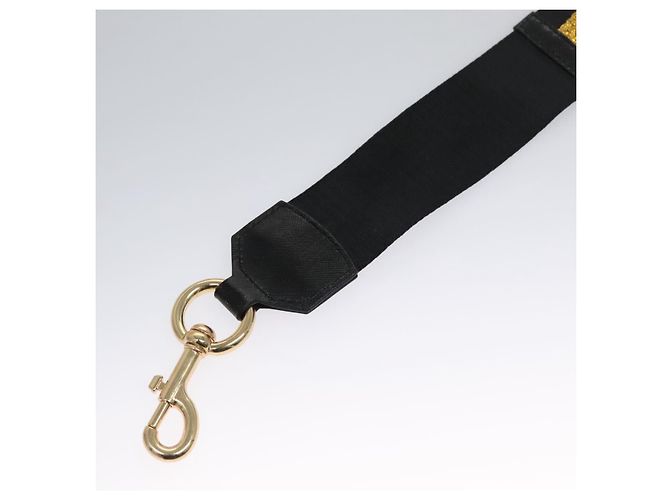 Marc Jacobs Adjustable Shoulder Strap Canvas 38.6""-57.1"" Black Auth am7732 - view 15