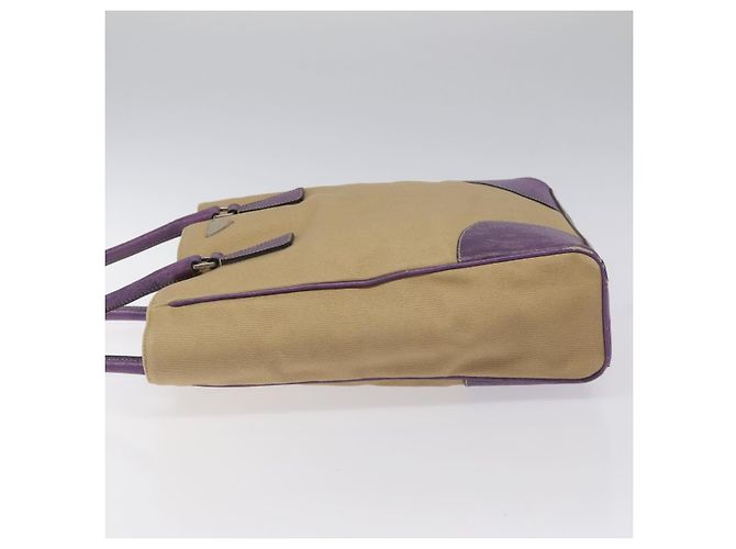 PRADA Tote Tasche aus Canvas Beige Auth ep7542 - Ansicht 4