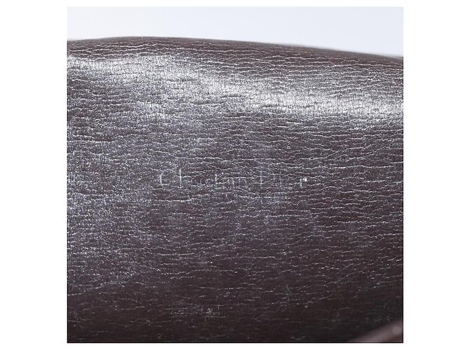 Borsa a spalla in tela Trotter Christian Dior marrone oro Auth BD172 D'oro - vista 17