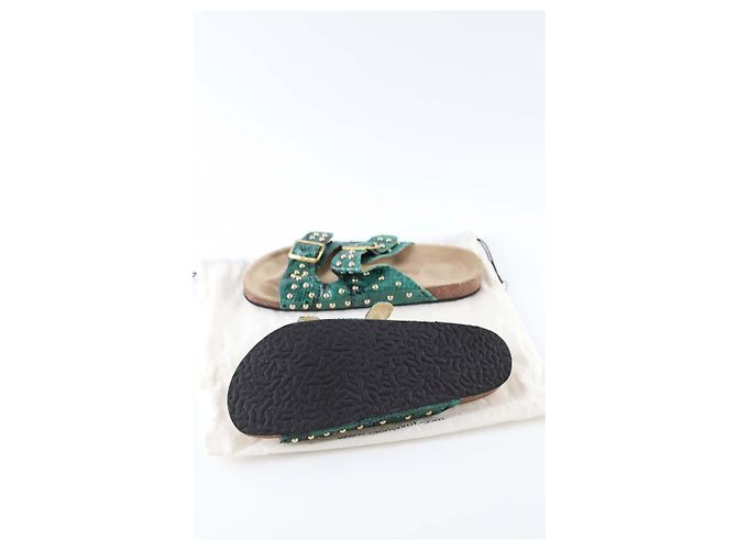 Claris Virot Grüne Sandalen - Ansicht 6