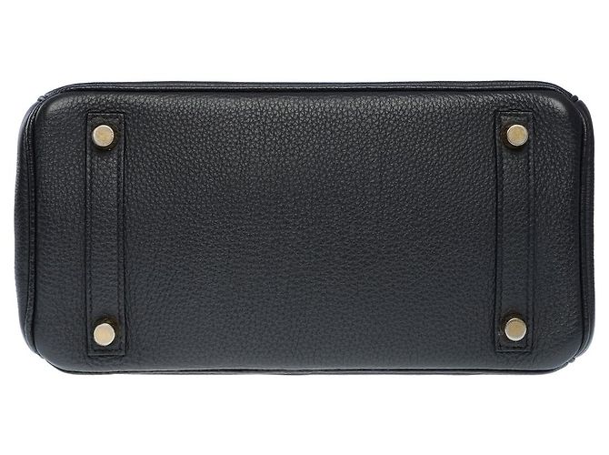 Hermès Sac HERMES Birkin 25 en Cuir Noir - 102568 - vue 11