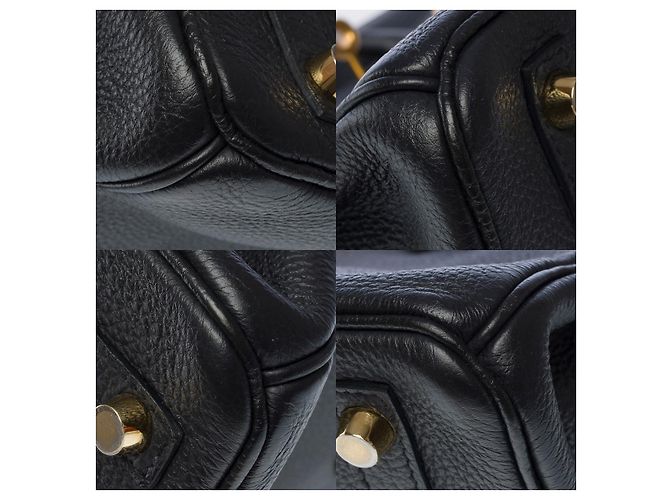 Hermès Sac HERMES Birkin 25 en Cuir Noir - 102568 - vue 12