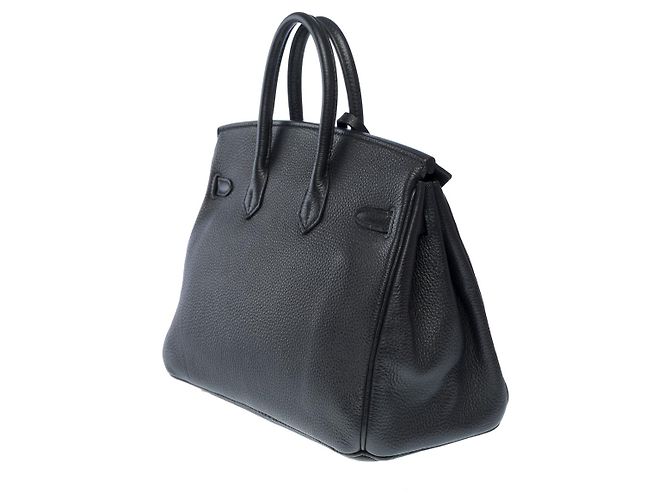 Hermès Sac HERMES Birkin 25 en Cuir Noir - 102568 - vue 6
