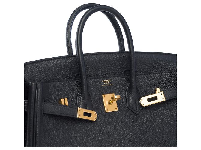 Hermès Sac HERMES Birkin 25 en Cuir Noir - 102568 - vue 7