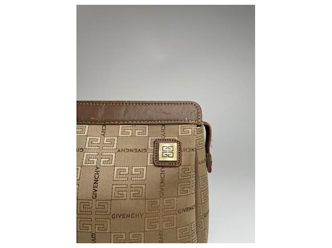Clutch Monogram GV3 Vintage Givenchy Marrone - vista 2