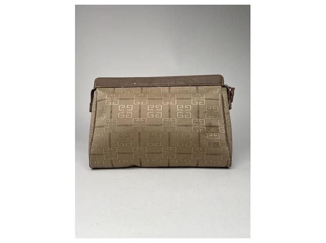 Clutch Monogram GV3 Vintage Givenchy Marrone - vista 3