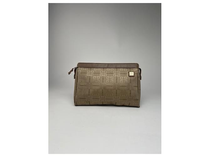 Clutch Monogram GV3 Vintage Givenchy Marrone - vista 6
