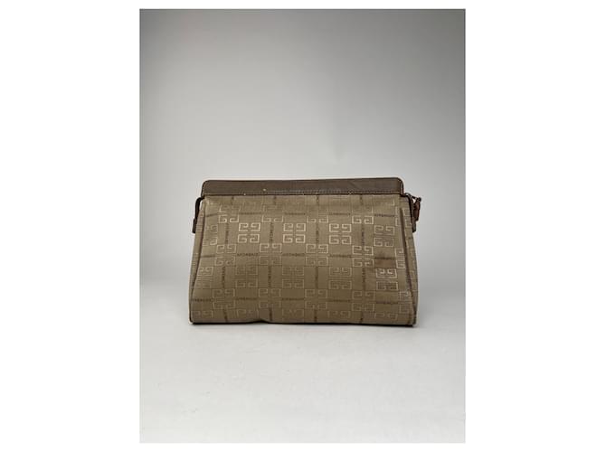Clutch Monogram GV3 Vintage Givenchy Marrone - vista 7