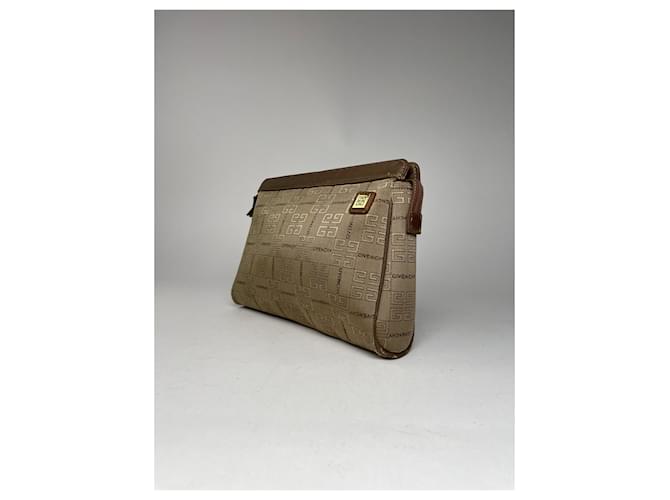 Clutch Monogram GV3 Vintage Givenchy Marrone - vista 8
