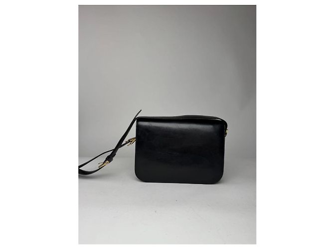 Céline Vintage Celine Paris Triomphe Ledertasche Schwarz - Ansicht 2