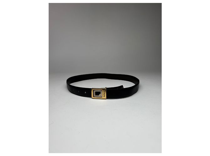 Vintage Burberry London Ledergürtel schwarz - Ansicht 7