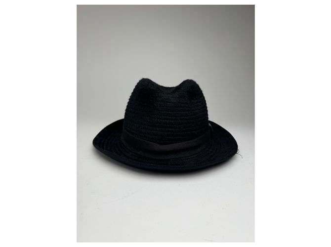 Cappello in lana vintage Gucci nero L - vista 2