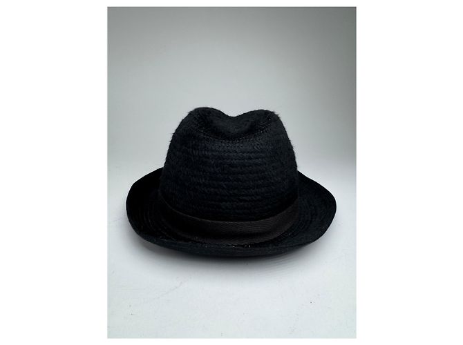 Cappello in lana vintage Gucci nero L - vista 4