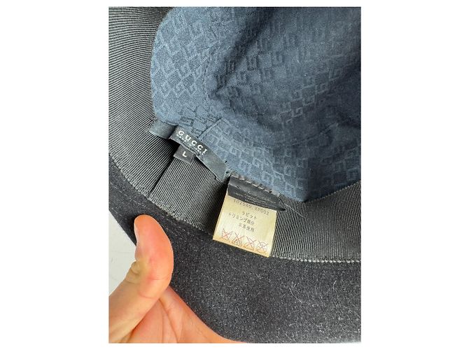 Cappello in lana vintage Gucci nero L - vista 6