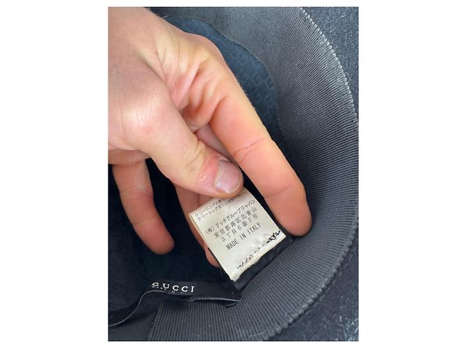 Cappello in lana vintage Gucci nero L - vista 7
