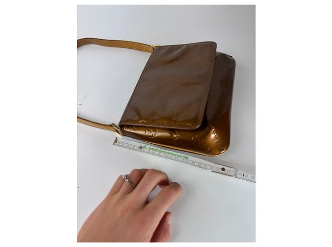 Alma Vintage Louis Vuitton Vernis Leder Tasche Braun - Ansicht 11