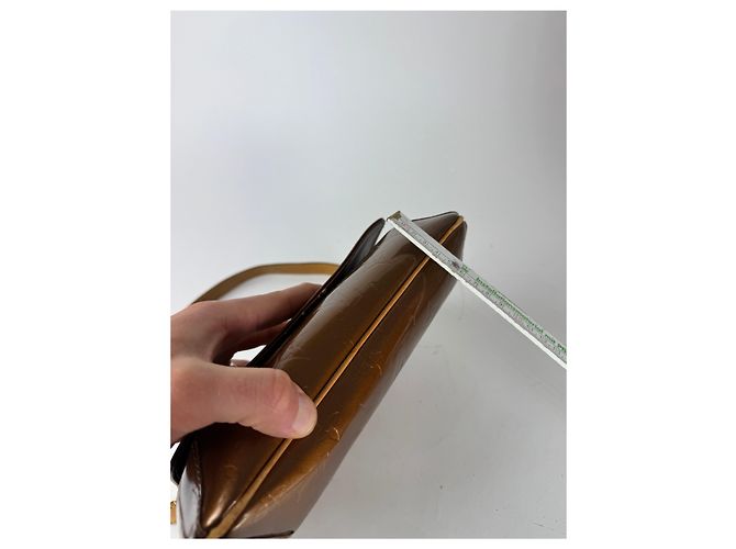 Alma Vintage Louis Vuitton Vernis Leder Tasche Braun - Ansicht 12