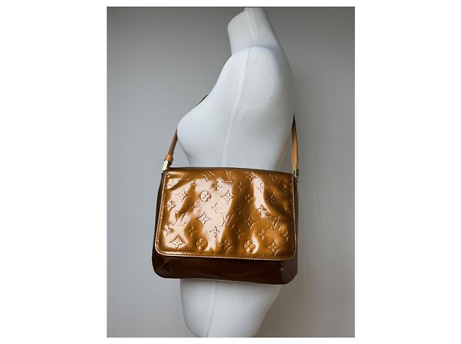 Alma Vintage Louis Vuitton Vernis Leder Tasche Braun - Ansicht 13