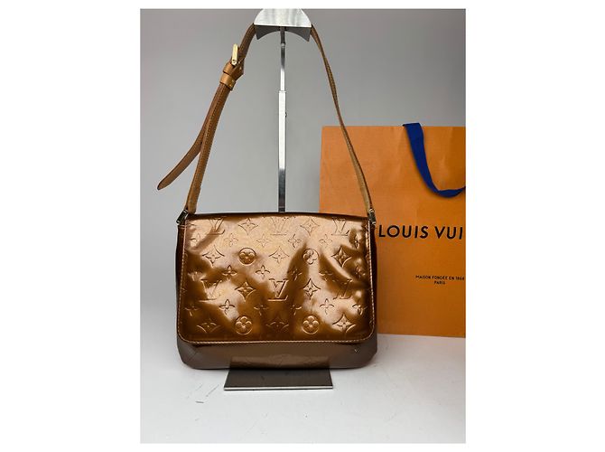 Alma Vintage Louis Vuitton Vernis Leder Tasche Braun - Ansicht 15
