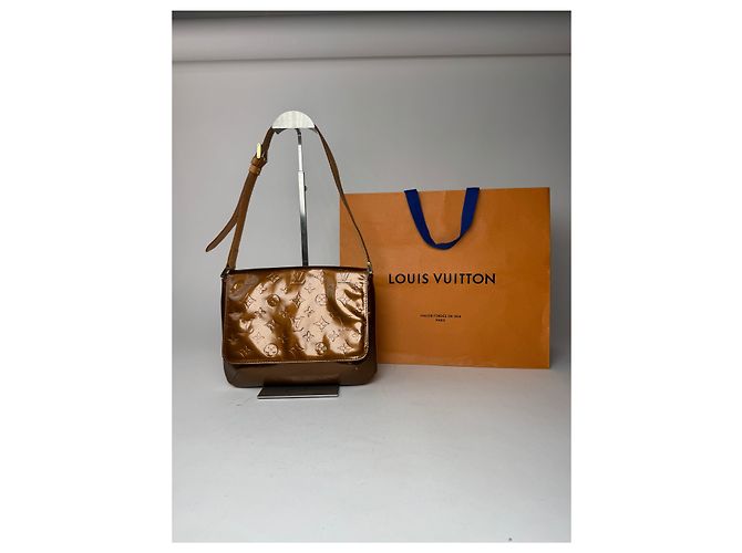 Alma Vintage Louis Vuitton Vernis Leder Tasche Braun - Ansicht 6