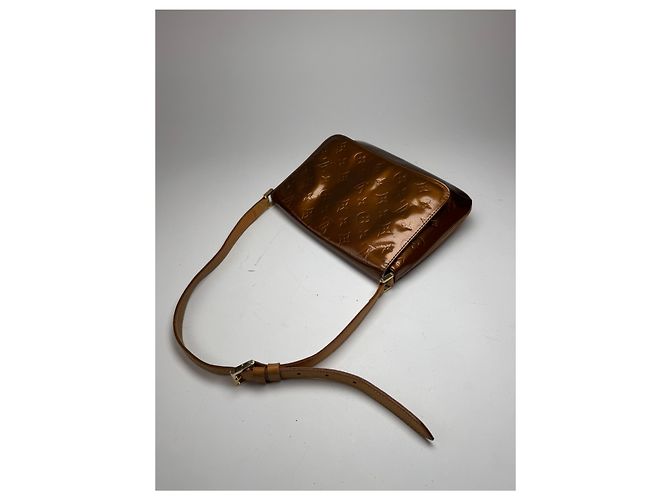 Alma Vintage Louis Vuitton Vernis Leder Tasche Braun - Ansicht 7