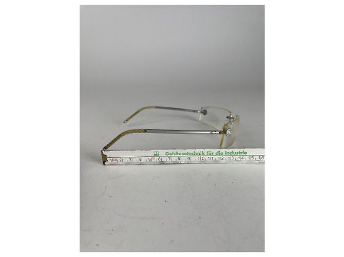 Timeless Vintage Chanel rahmenlose Sonnenbrille Silber - Ansicht 10