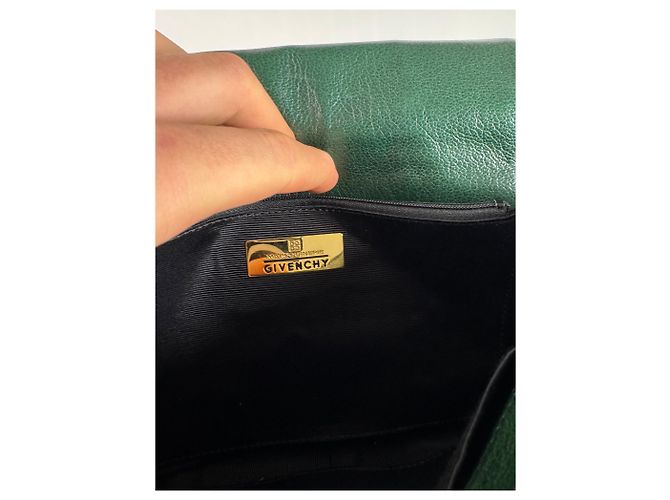 Vintage Givenchy 4G Leder Tasche grün - Ansicht 3