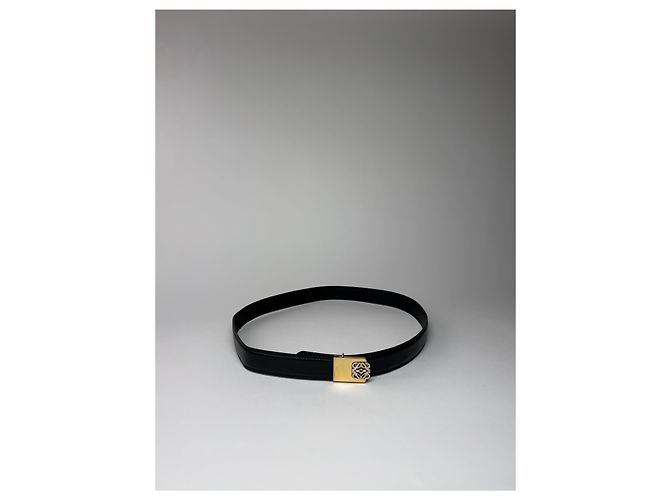 Vintage Loewe Madrid Leder Gürtel Schwarz Amazona - Ansicht 8