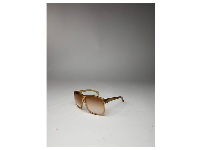 Vintage Balenciaga Übergroße Sonnenbrille Gold - Ansicht 14