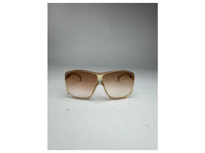 Vintage Balenciaga Übergroße Sonnenbrille Gold - Ansicht 7