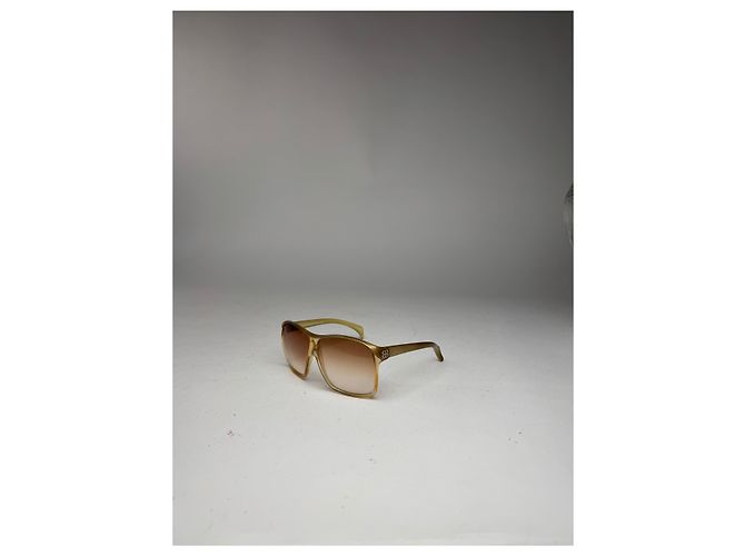 Vintage Balenciaga Übergroße Sonnenbrille Gold - Ansicht 8