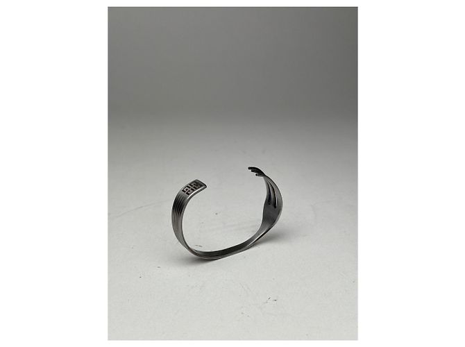 Bracciale in acciaio vintage Givenchy argento - vista 2