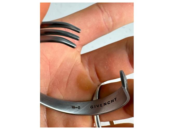 Bracciale in acciaio vintage Givenchy argento - vista 3