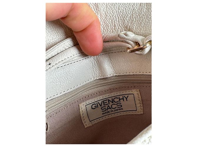 Vintage Givenchy 4G Leder Tasche Weiß - Ansicht 2