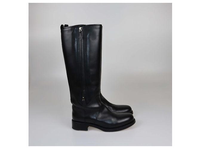 Trim Hermès Botas HERMES T.EU Cuero Negro - vista 2