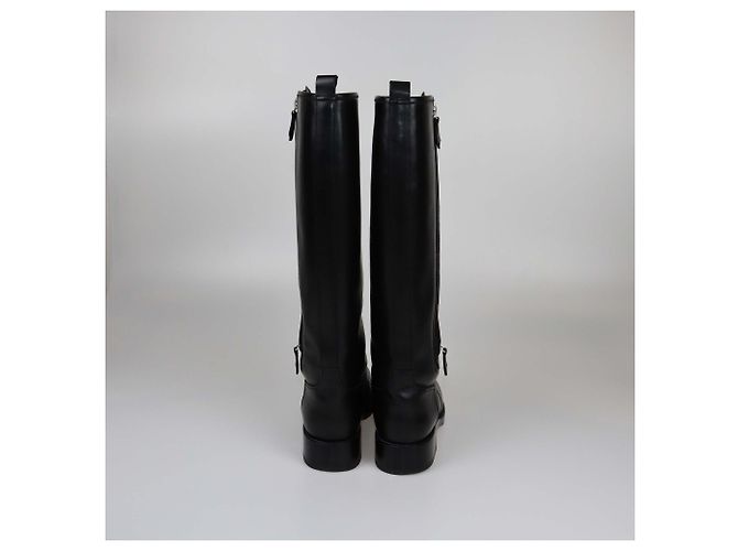 Trim Hermès Botas HERMES T.EU Cuero Negro - vista 4