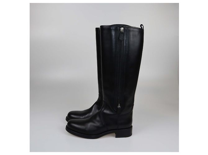 Trim Hermès Botas HERMES T.EU Cuero Negro - vista 5