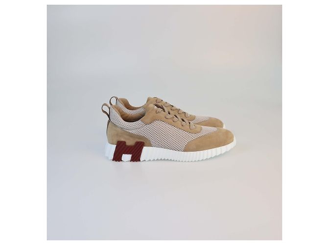 Hermès HERMES Trainer T.EU aus Wildleder Beige - Ansicht 3