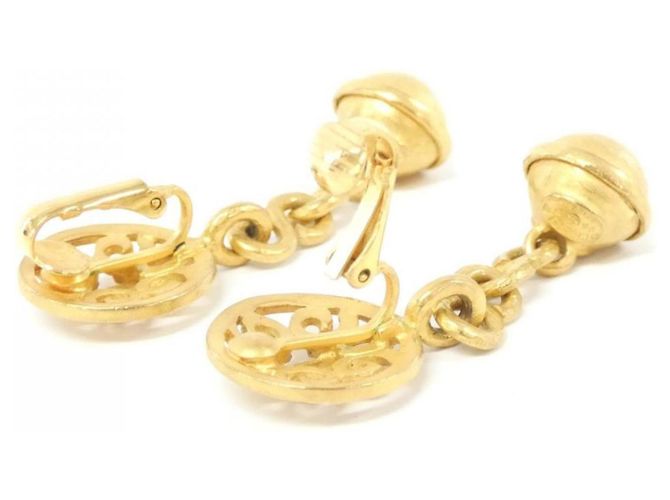 Pendientes de oro Chanel Dorado - vista 3