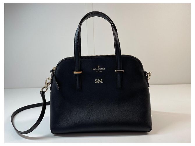 Borsa Kate Spade nera con incisione di iniziali Nero - vista 2